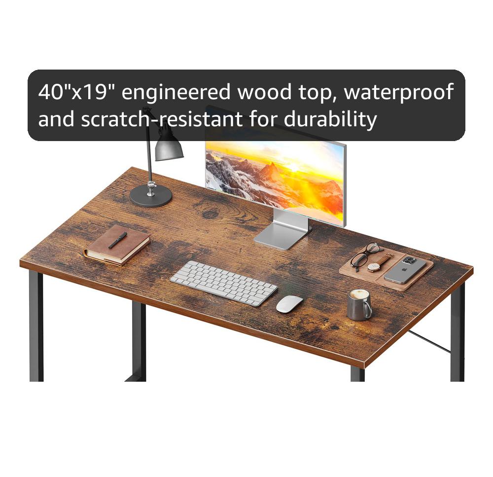 Amazon.com: Coleshome 40 Inch Computer Desk, Modern Simple Style